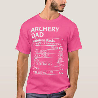 Archery Vater Nutrition Facts Funny Archery Vater T-Shirt