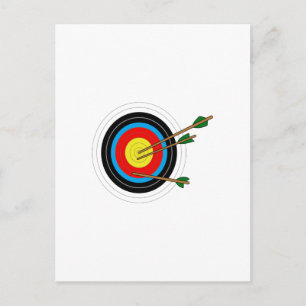 ARCHERY ZIEL POSTKARTE