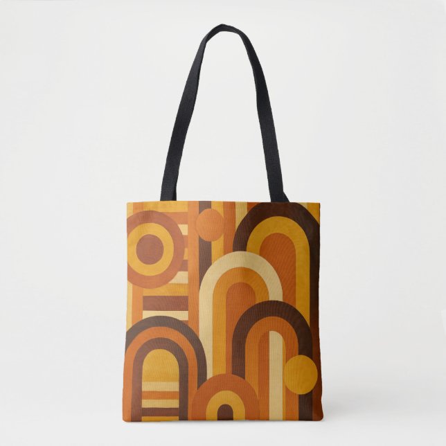 Arches and Sunspots Retro MCM Geometric Design (Vorderseite)
