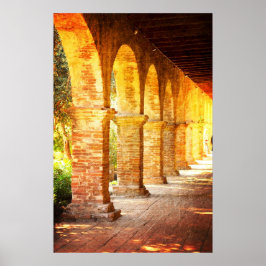 Arches Mission San Juan Capistrano Poster