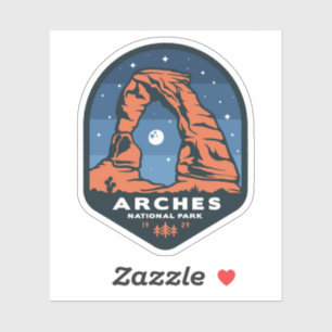 Arches National Park Große Vinyl Sticker