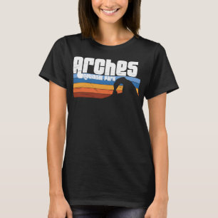 Arches National Park Moab Utah Urlaub Retro T-Shirt