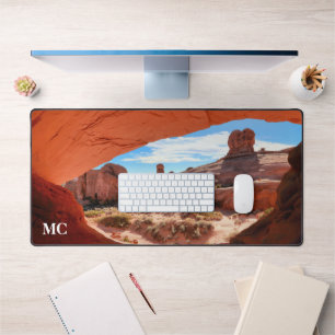 Arches National Park & Monogramm Schreibtischunterlage