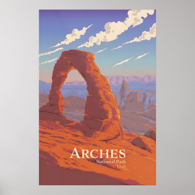 Arches National Park Reiseplakat Poster (Vorne)