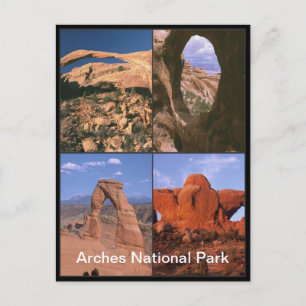 Arches National Park Sandstein-Schmerzen Foto Coll Postkarte