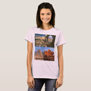 Arches National Park Sandstone Aches Collage T-Shirt