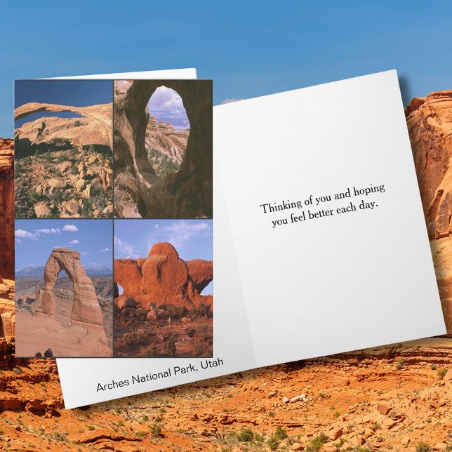Arches National Park Sandstone Aches Utah Fotos Karte (Vintage Happy Birthday America Black Greeting Card)
