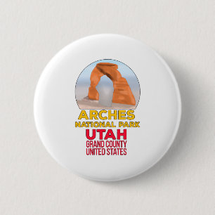Arches National Park Utah Grand Landkreis USA Button