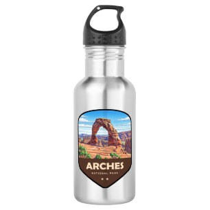 Arches National Park Utah Schild Edelstahlflasche
