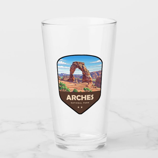 Arches National Park Utah Schild Glas (Vorderseite)