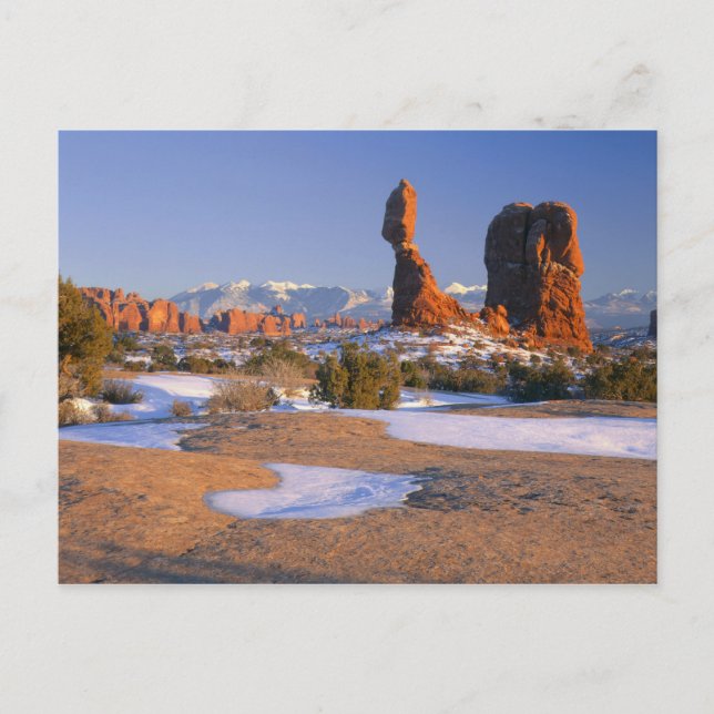 ARCHES NATIONAL PARK, UTAH. USA. Balanced Rock Postkarte (Vorderseite)