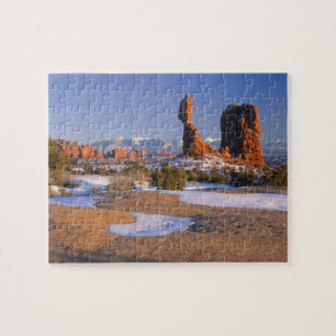 ARCHES NATIONAL PARK, UTAH. USA. Balanced Rock Puzzle