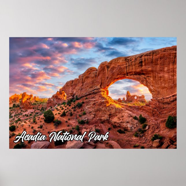 Arches National Park, Utah, Vereinigte Staaten Poster (Vorne)