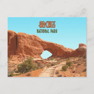 Arches National Park Utah Vintage Postkarte