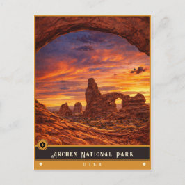 Arches National Park | Utah Vintage-Postkarte Postkarte