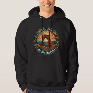 Arches National Park Vintage-Abzeichen Hoodie