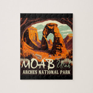 Arches National Park - Vintage Delikater Bogen Puzzle