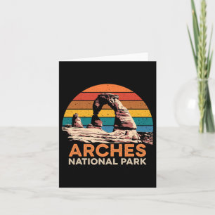 Arches National Park Vintage Utah Vintage National Karte
