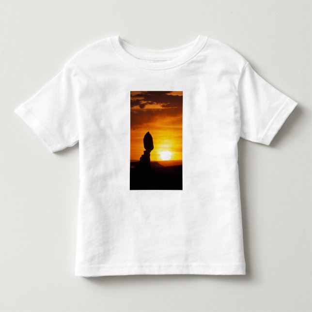 Arches Nationalpark, ABER Balance Felsen Kleinkind T-shirt (Vorderseite)