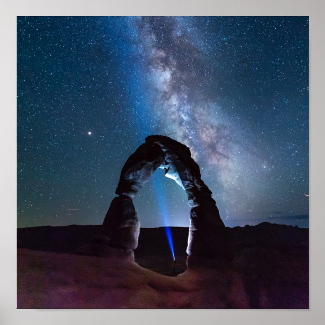 Arches Nationalpark bei Nacht MOAB Poster (Vorne)