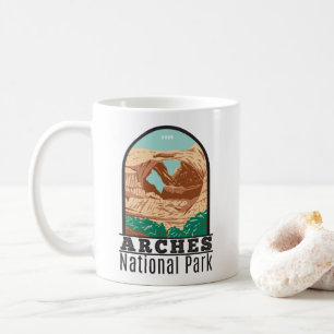 Arches Nationalpark Doppelbögen Vintag Kaffeetasse