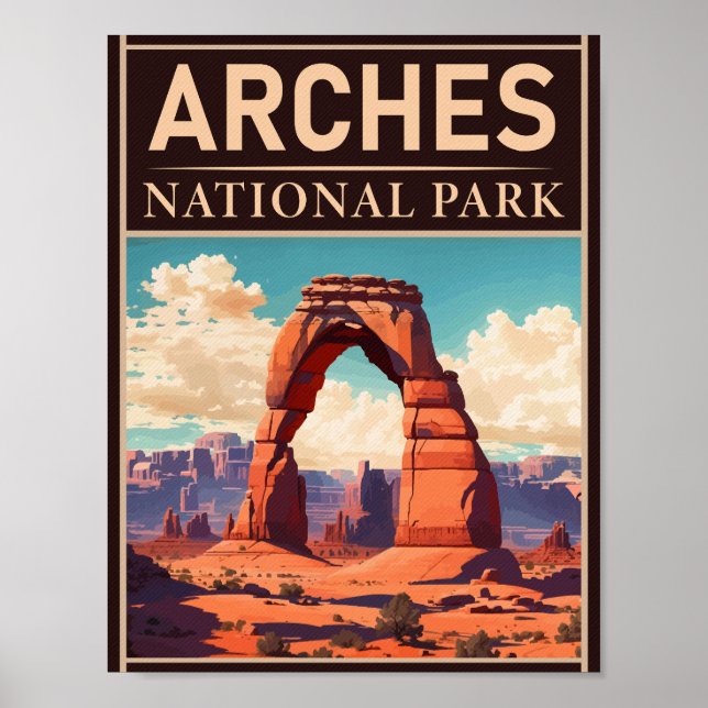 Arches Nationalpark Moab Utah Delicate Arch Poster (Vorne)
