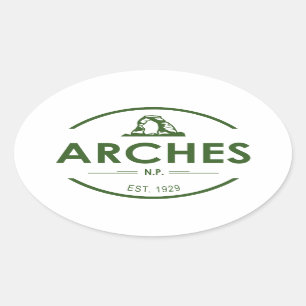 Arches Nationalpark Ovaler Aufkleber