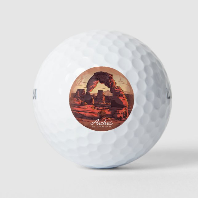 Arches Nationalpark Sandstone Golfball (Vorderseite)