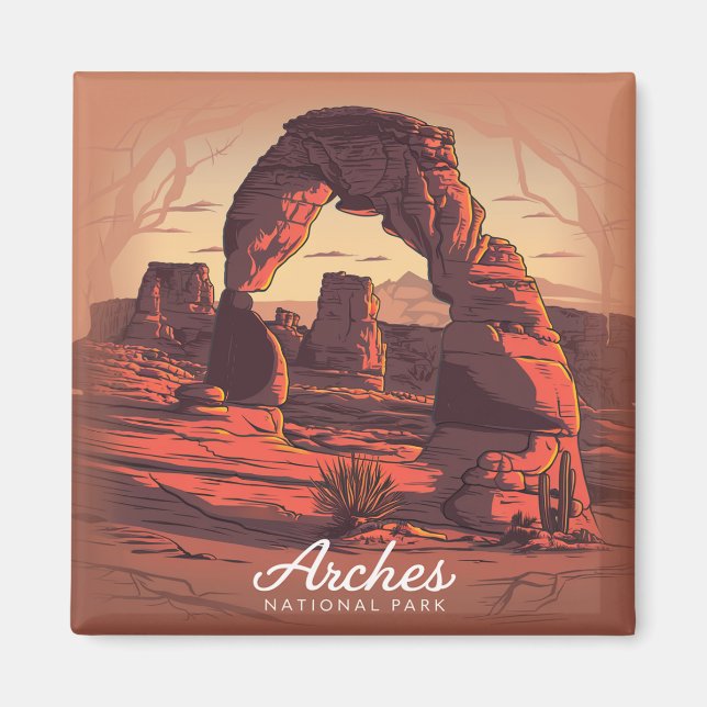 Arches Nationalpark Sandstone Magnet (Vorne)