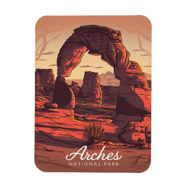 Arches Nationalpark Sandstone Magnet (Vertikal)