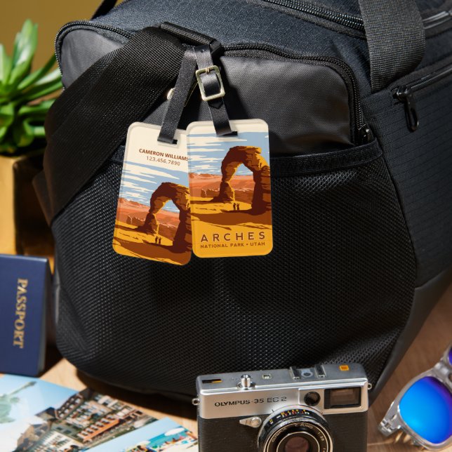 Arches Nationalpark | Utah Gepäckanhänger (Vorderseite & Rückseite)