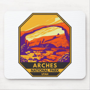 Arches Nationalpark Utah Landschaft Vintag Mousepad