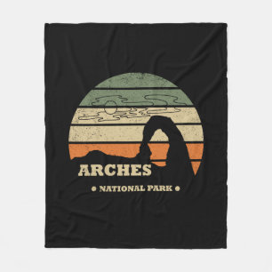 Arches Nationalpark Utah Vintager Parkplatz Fleecedecke
