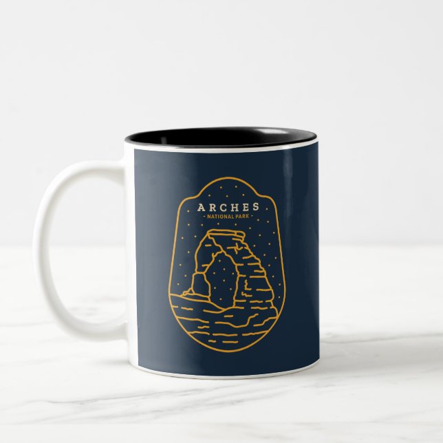 Arches Nationalpark Zweifarbige Tasse (Links)