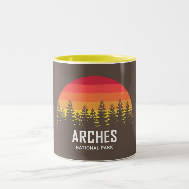 Arches Nationalpark Zweifarbige Tasse (Mittel)