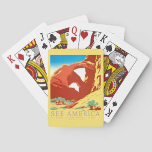 Arches Nat'l Park, WPA Vintage Poster, See America Spielkarten