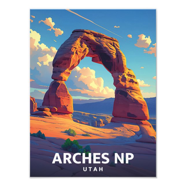 Arches NP Utah - Vintage Poster - Abbildung (Vorne)