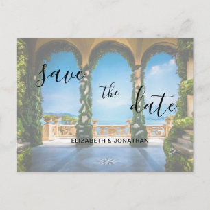 Arches of Italy Elegant Save the Date Ankündigungspostkarte
