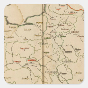 Archevechez, Evechez, Frankreich 2 Quadratischer Aufkleber