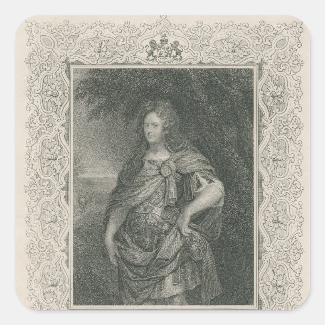 Archibald Campbell Quadratischer Aufkleber (Vorderseite)