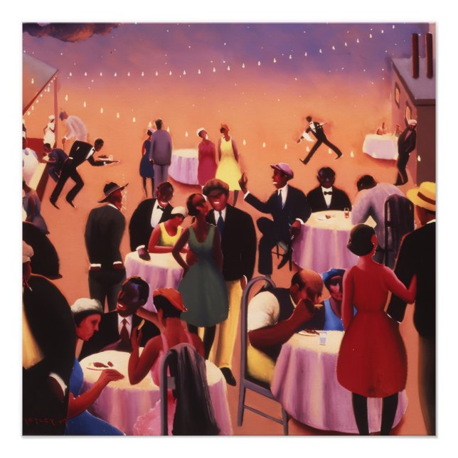 Archibald Motley  Art Deco Glossy Poster (Vorderseite)