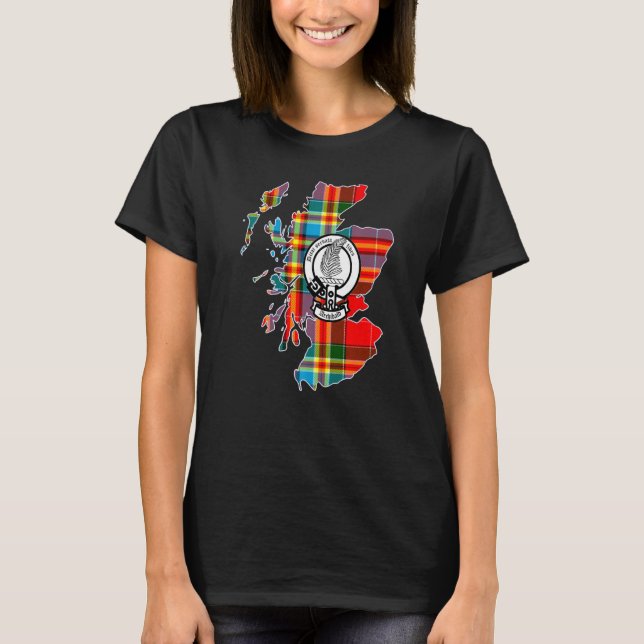 Archibald Scottish Surname Familienwappen Tartan u T-Shirt (Vorderseite)