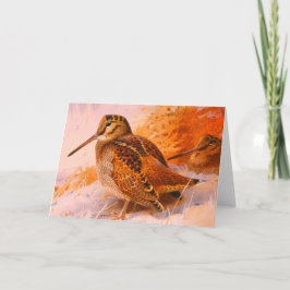 ARCHIBOLD THORBURN WINTER WOODCOCK Anmerkung Card