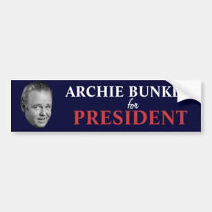 Archie-Bunker für Präsidenten Autoaufkleber