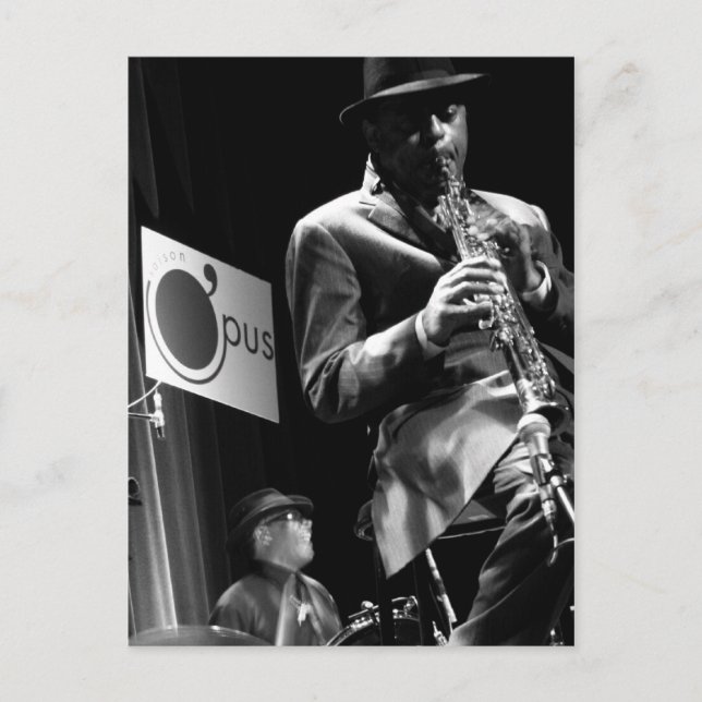 Archie Shepp 2 von P. Baud Banlieues Bleues 2010 Postkarte (Vorderseite)