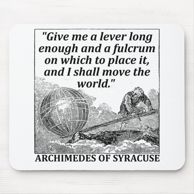 Archimedes-Hebel Mousepad (Vorne)