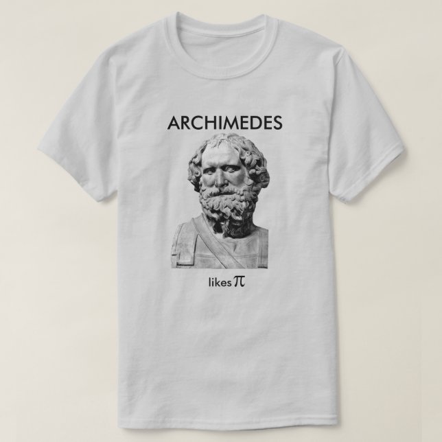 Archimedes Likes Pi T-Shirt (Design vorne)