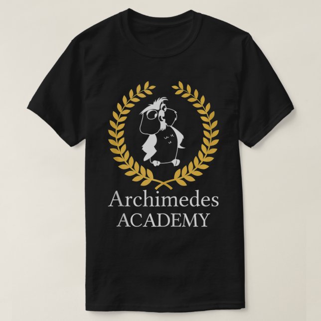 Archimedes Owl Academy - Das beste Geschenk für Gr T-Shirt (Design vorne)