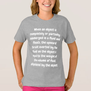 Archimedes Principle T-Shirt