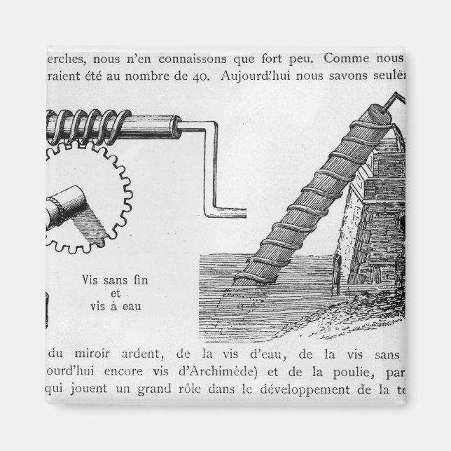 Archimedes-Schraube Magnet (Vorne)